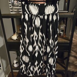 Rachel Zoe Black and White Maxi Skirt